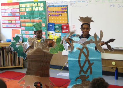 Students in ocean-themed costumes