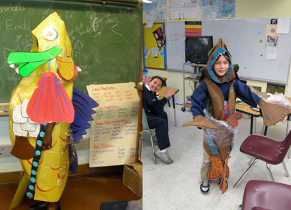 Students in ocean-themed costumes